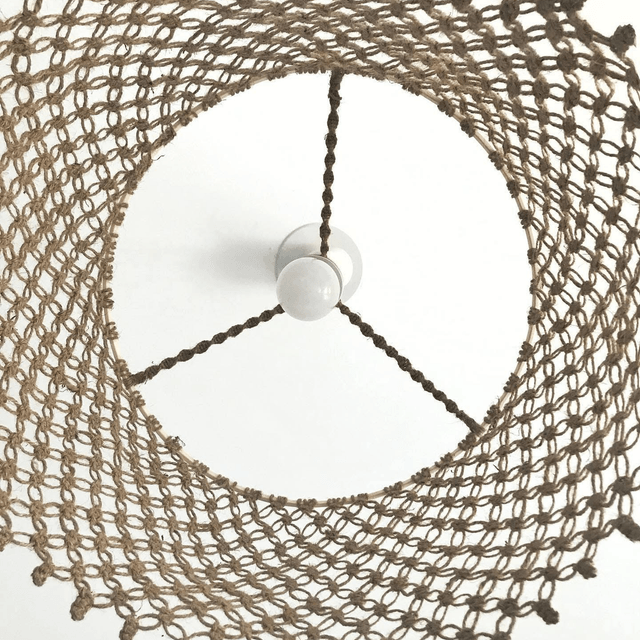 SUSPENSION LUSTRE FICELLE DE JUTE